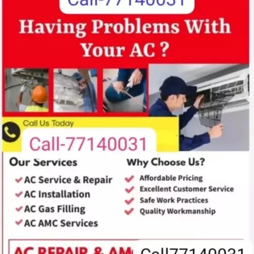 Split A/C, Central A/C, Duct A/C, S