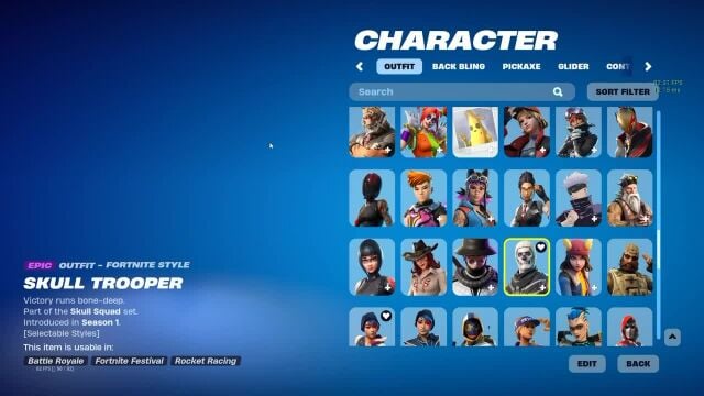 حساب فورتنايت سكلتون