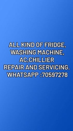 ac,washing machine, chillier