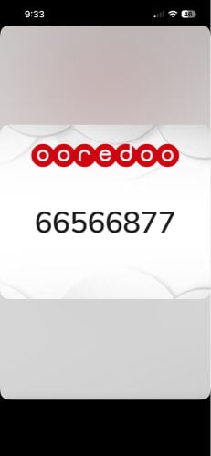 special number of ooredoo