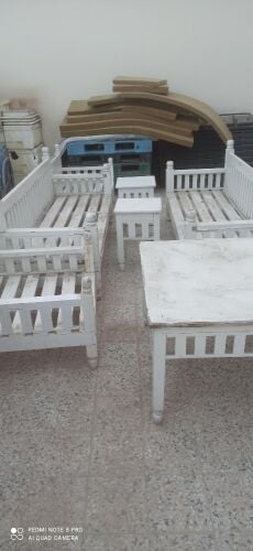 Outdoor Wooden Majlis Set for Sale