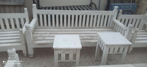 Outdoor Wooden Majlis Set for Sale