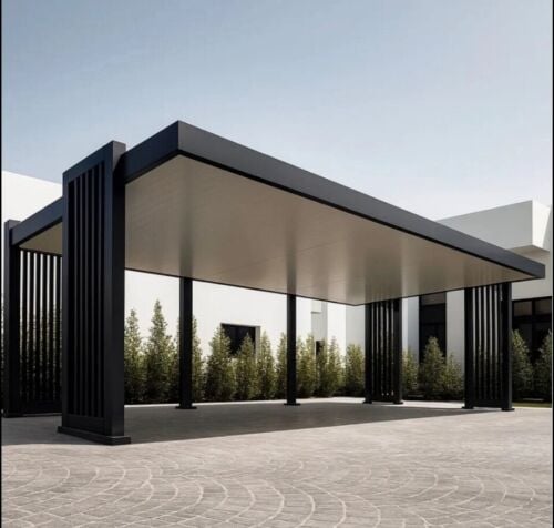 Modern Car Shades Quikspan parking
