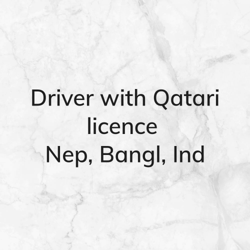 Driver with Qatari licence