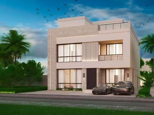 فلل قيد الانشاء للبيع في الحزوم