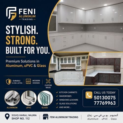 Aluminum work kitchencabinet upvc