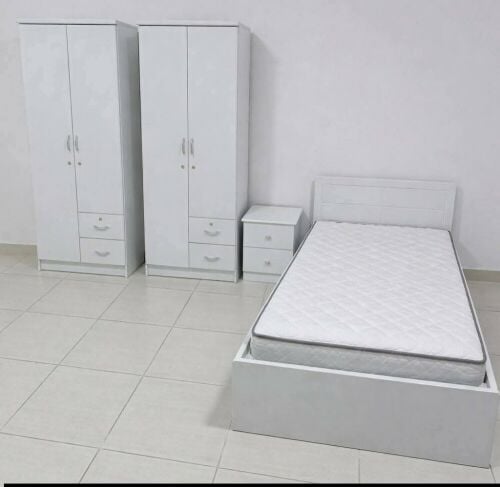 new wooden single bedroom set