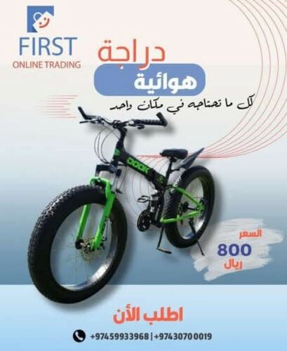 دراجة ذات  عجلات كبيره