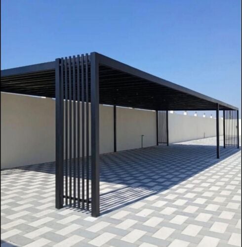 مظلات مواقف السيارات. تصاميم عصري