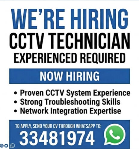 cctv job offer