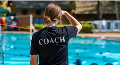 female swimming coach