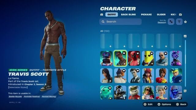 حساب فورتنايت ترافيس سكوت 
