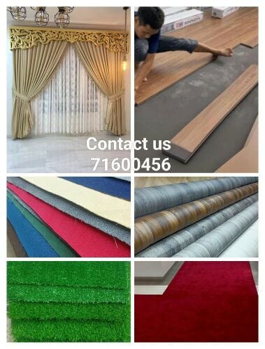 carpet curtain vinyl SPC flooring