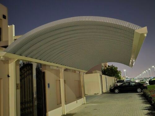 Modern Car Shade Pergola Q-span