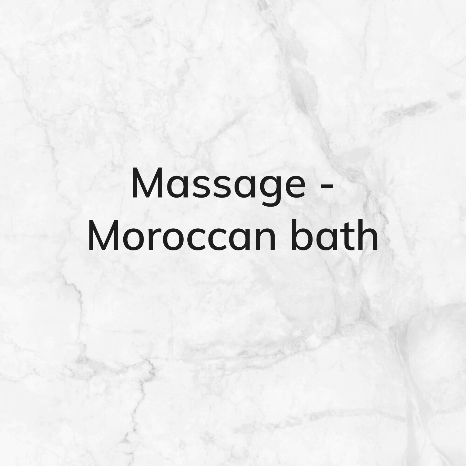 male massager & Moroccan bath