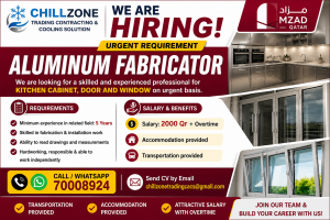 Aluminum Fabricator urgen required