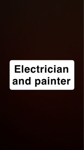 electrician and painter