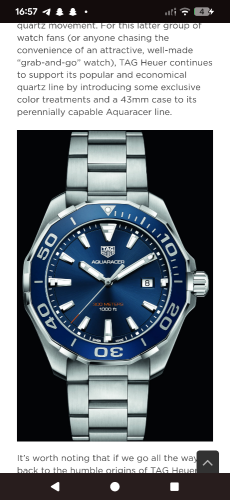 Authentic Aquaracer