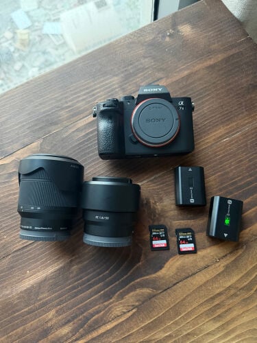 A7 iii + 2 lens + 2 batteries + 2SD