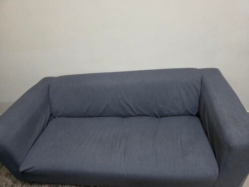 ikea gray Sofa with extra cover