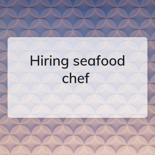 sea food chef
