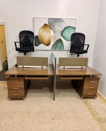 Used Workstation 4 person set 