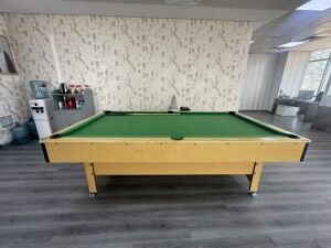 Billiard Table with Cue Sticks Set