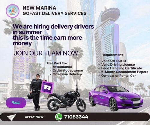 we are Hiring Driver with car