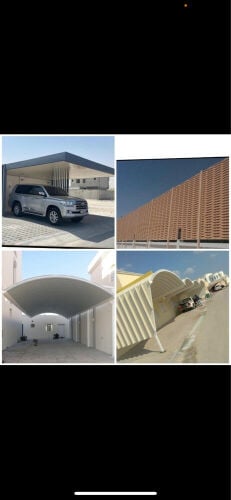 مظلات باركن سواتر جلسات زجاج