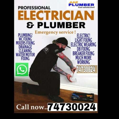 Plumbing work and electric work