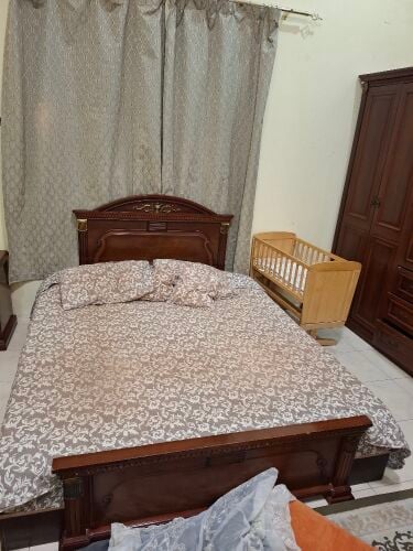 bed with mattress