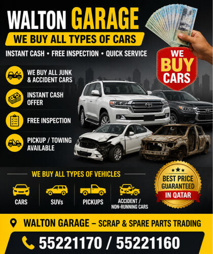We Buy All Types of Cars in Qatar