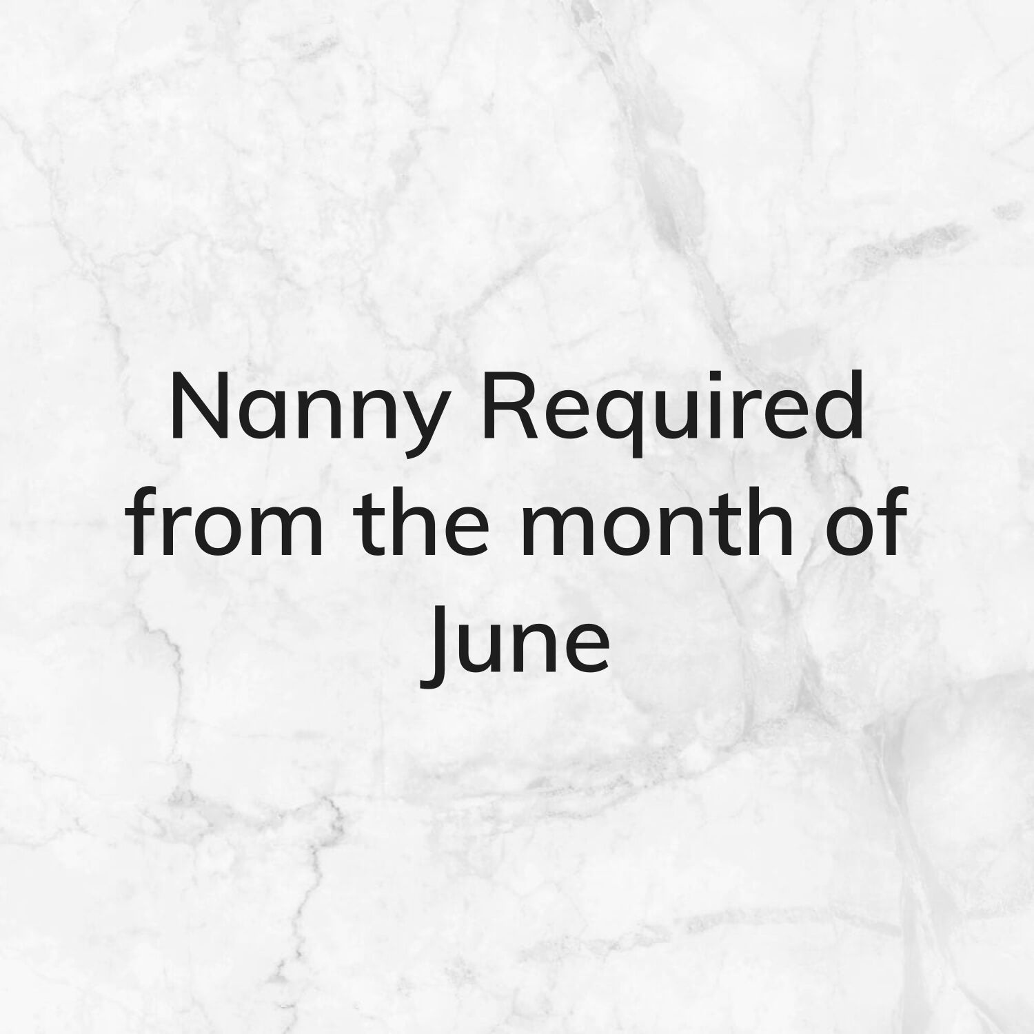 Nanny / Babysitter required 