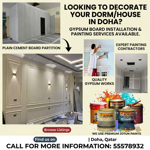 Gypsum, Partition & Painting Servic
