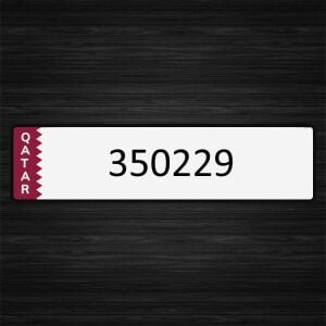 Car plate 350229