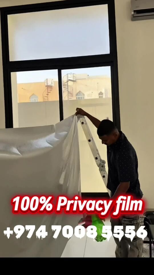 frosted 100% privacy window film 