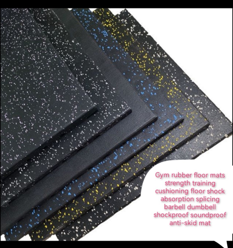 Fitness room floor mats rubber