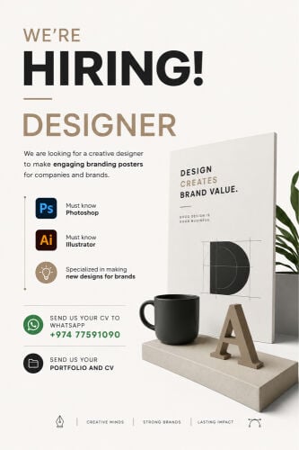 we’re hiring - creative designer