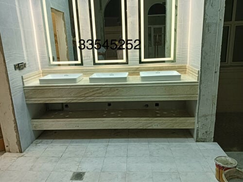 تركيب مغاسل رخام واحواض