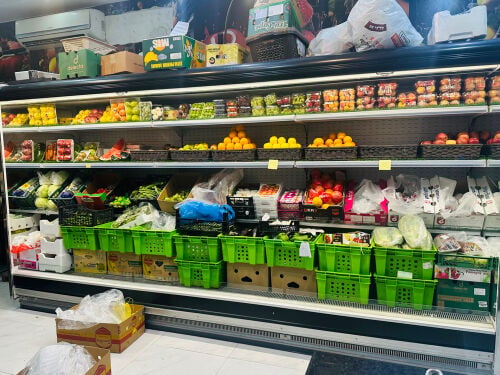 new open chiller for fruits and veg