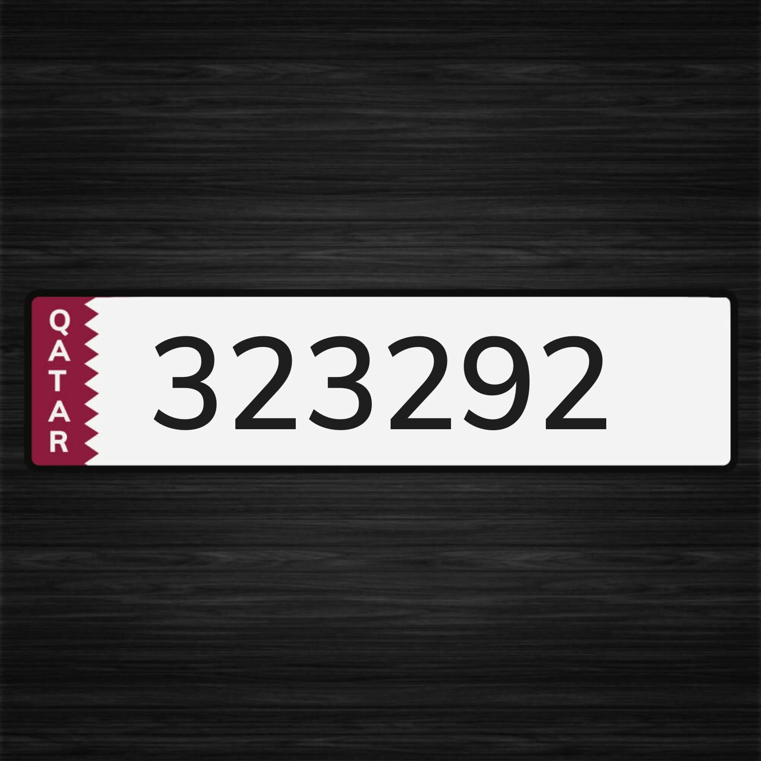Car Plate Number with car 