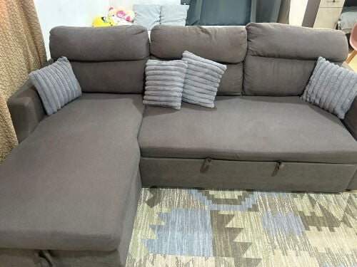 sofa shape L + dresser 
