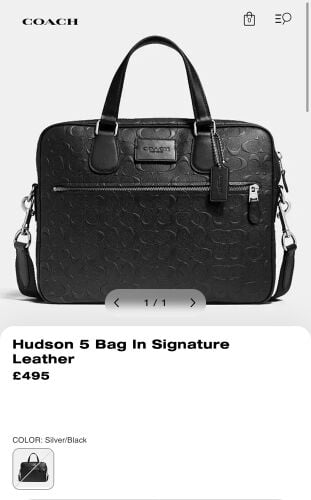 Original COACH Hudson 5 Laptop bag