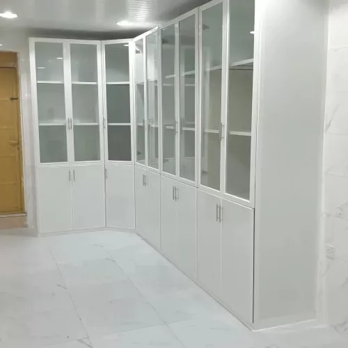 Aluminum works
Glass office partit