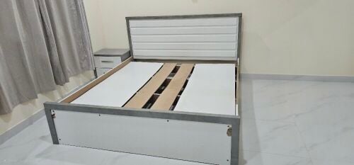 bed frame  and one side ta