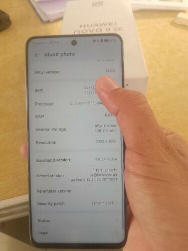 Huawei nova 9 Se