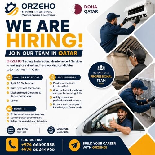 Hiring AC Technicians & Drivers