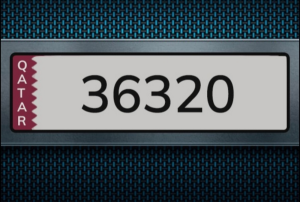 5 digit momaiz plate number 36320