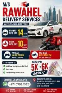 Delivery work.