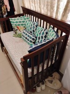 Crib Bed and Mattress